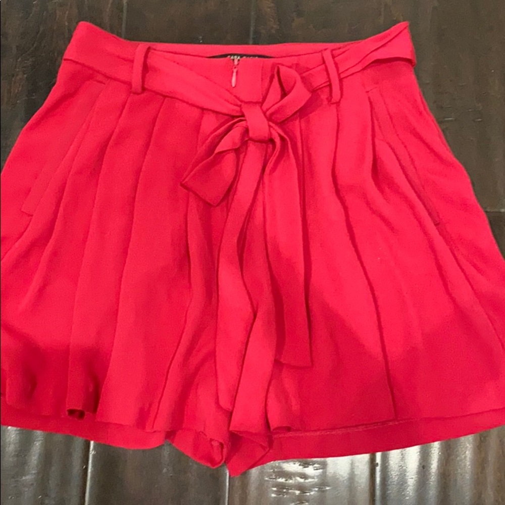 Zara pink flowy shorts